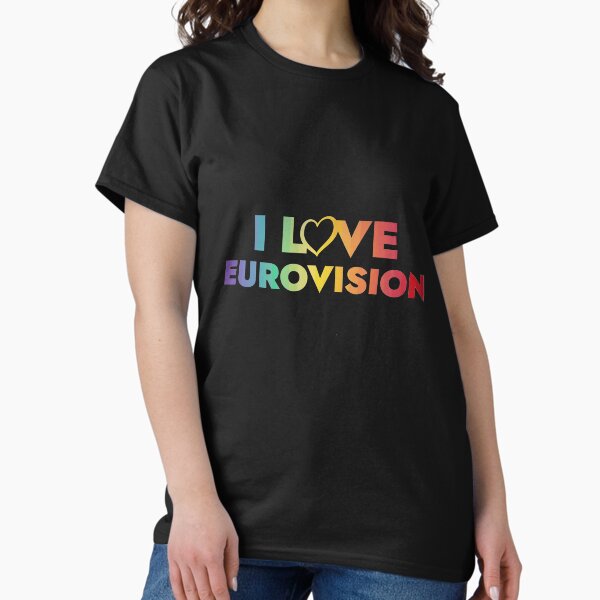 Item preview, I love Eurovision - rainbow pattern designed and sold by missmarylin.