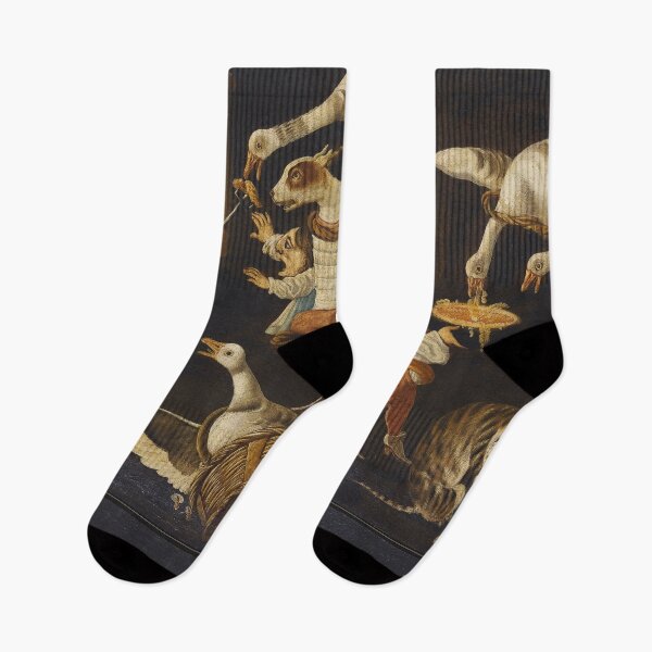 Item preview, Medieval fantasy art with animals and goblins designed and sold by Vintage Designs +.