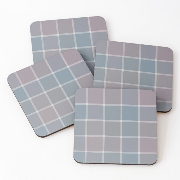Item preview, Plaid Squares in Mettalic Blue and Pink designed and sold by squishyrainbow.