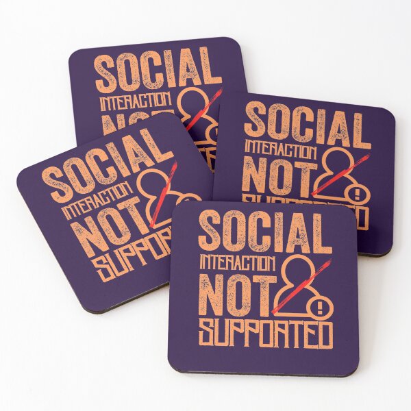 Item preview, Social Interaction Not Supported designed and sold by aoichan3939.