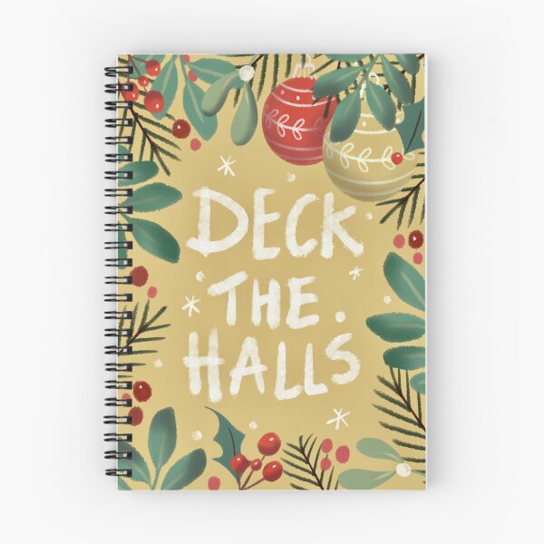 Item preview, Deck the halls Christmas digital illustration  designed and sold by Bonheurem.