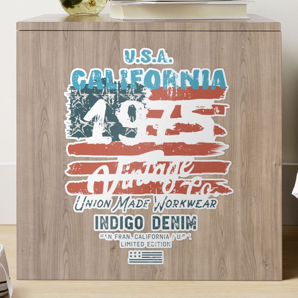 Canvas Print California vintage stickers grunge collection 