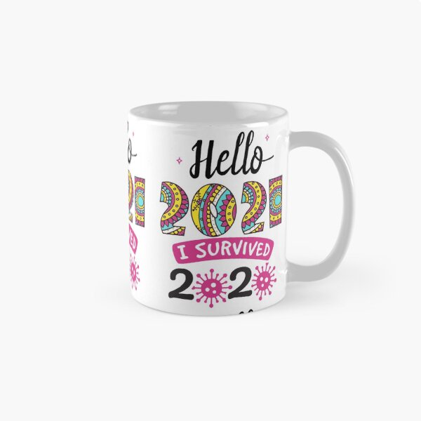 Item preview, HELLO 2021 I SURVIVED 2020 designed and sold by Hussain Shirts.