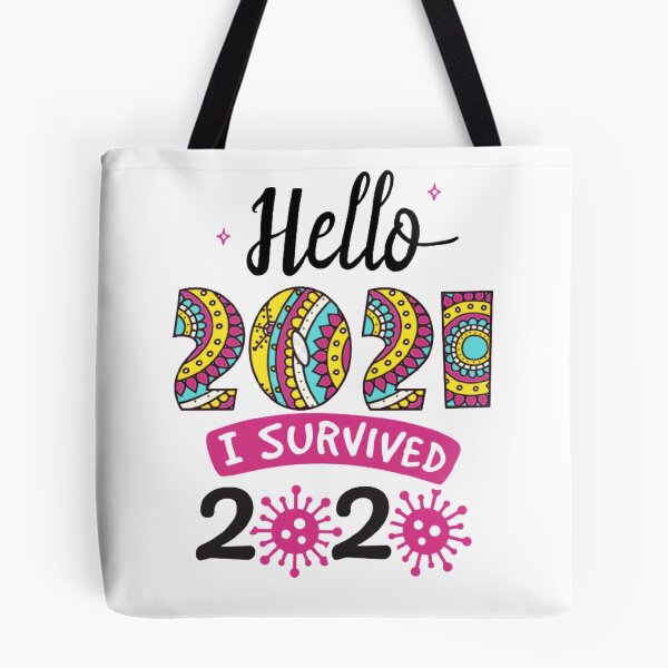 Item preview, HELLO 2021 I SURVIVED 2020 designed and sold by Hussain Shirts.