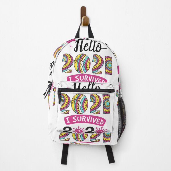 Item preview, HELLO 2021 I SURVIVED 2020 designed and sold by Hussain Shirts.