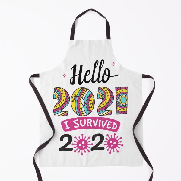Item preview, HELLO 2021 I SURVIVED 2020 designed and sold by Hussain Shirts.