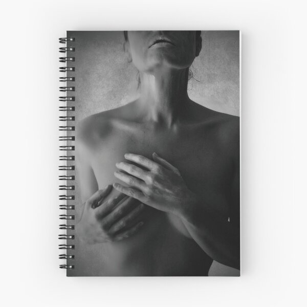 Item preview, nude lady touching heart  designed and sold by Proyecto Insólito.