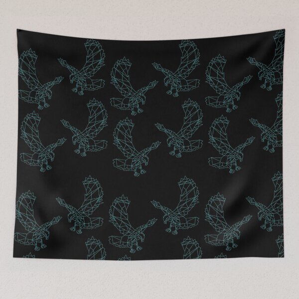 Item preview, Teal Geometric Eagle Print designed and sold by TheWaterBirds.