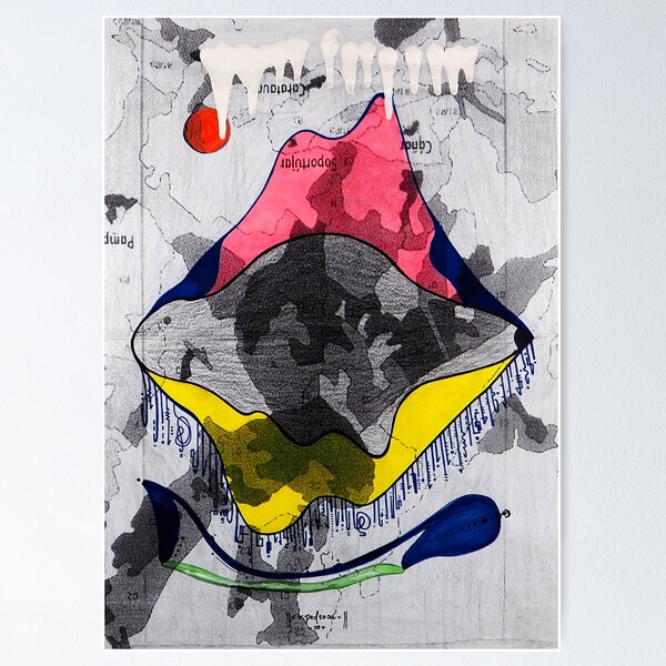 Lips pop art andalucia kiss Poster