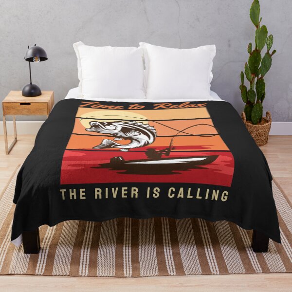 Item preview, Time to relax The river is Calling for fishing designed and sold by Mande Arts.