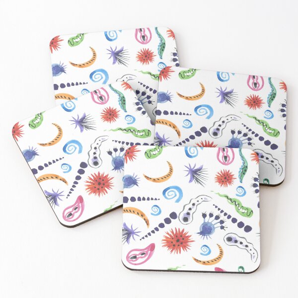 Item preview, watercolor germs and viruses designed and sold by sonaadalian.