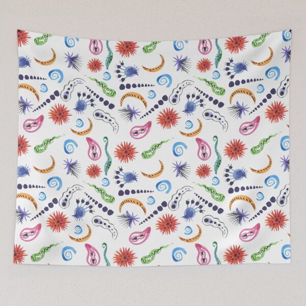 Item preview, watercolor germs and viruses designed and sold by sonaadalian.