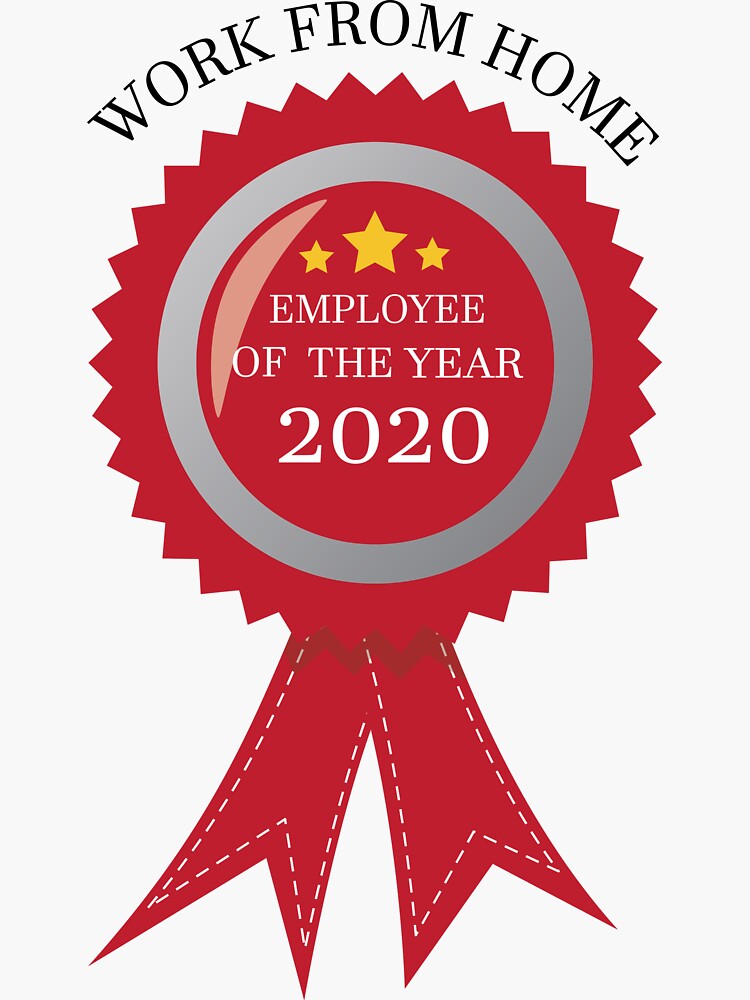 Work from home employee of the year 2020 award by kakapodesign
