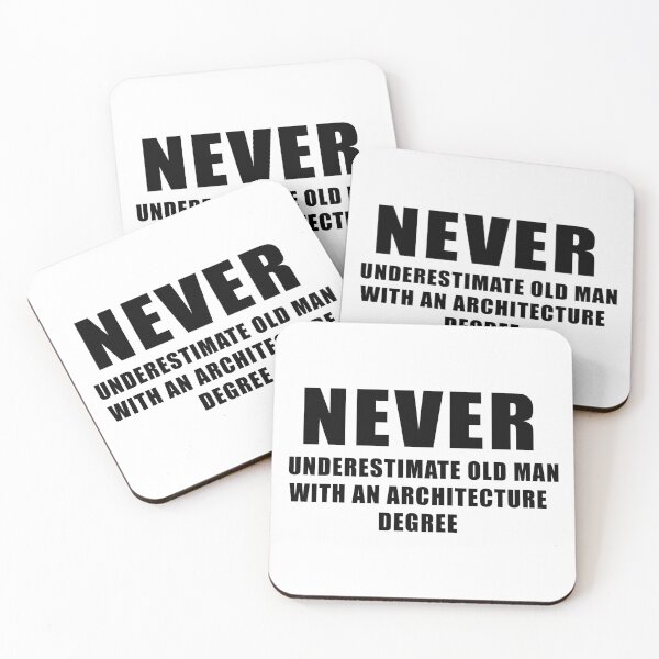 Item preview, Never Underestimate Old Man with an Architecture Degree designed and sold by Imadovic.
