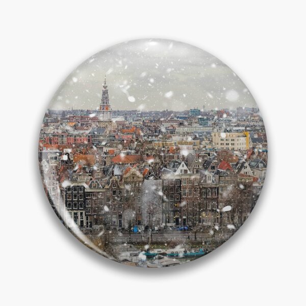 Item preview, Bird's view on Amsterdam in snow designed and sold by Photopat.