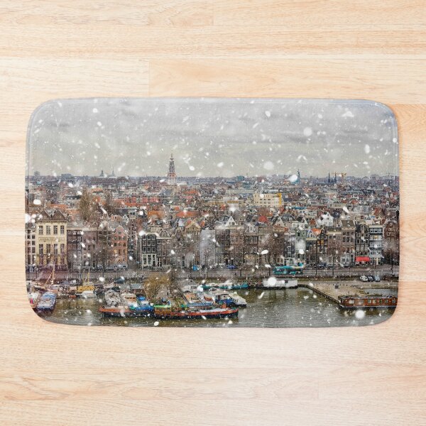 Item preview, Bird's view on Amsterdam in snow designed and sold by Photopat.