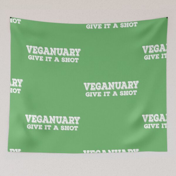 Item preview, Veganuary Give it a shot designed and sold by MariusMunteanu.