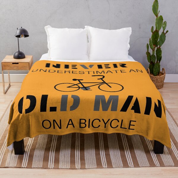 Item preview, Never Underestimate An Old Man On A Bicycle designed and sold by shaheergraphic.