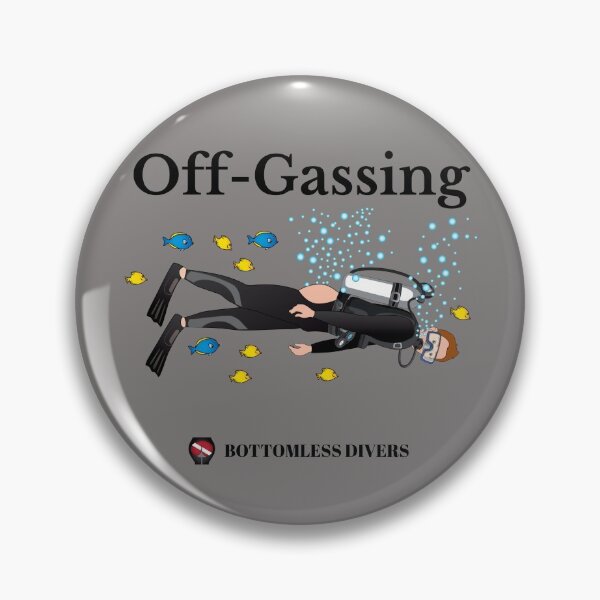 Item preview, Off-Gassing Scuba Diver with Black Font designed and sold by BottomlessDiver.