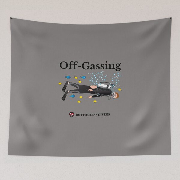Item preview, Off-Gassing Scuba Diver with Black Font designed and sold by BottomlessDiver.