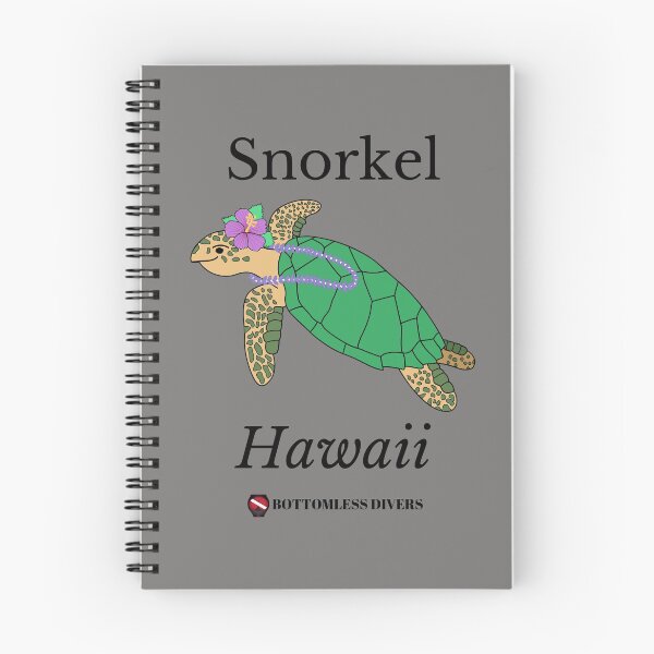 Item preview, Snorkel Hawaii Turtle with Black Font designed and sold by BottomlessDiver.