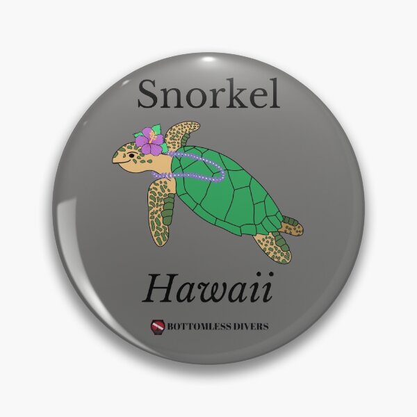 Item preview, Snorkel Hawaii Turtle with Black Font designed and sold by BottomlessDiver.