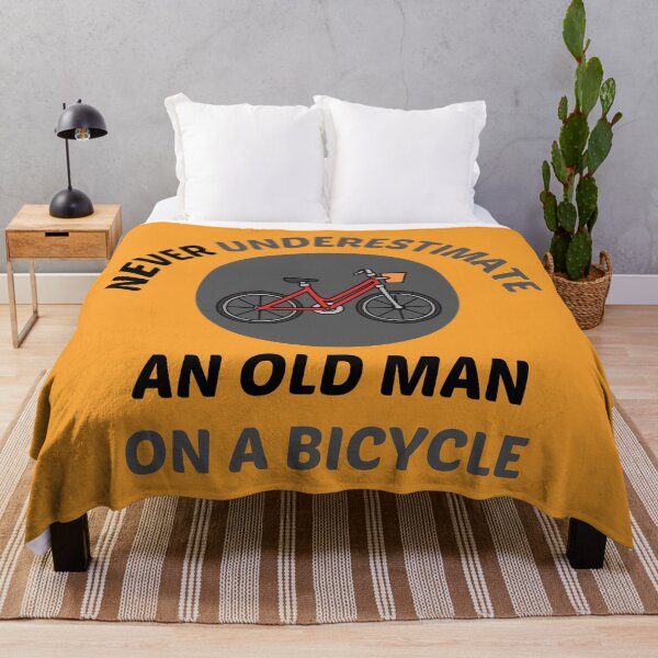 Item preview, Never Underestimate An Old Man On A Bicycle designed and sold by shaheergraphic.