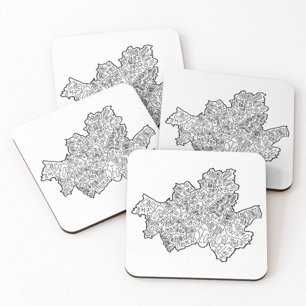 Item preview, Map of Seoul (English/Korean) designed and sold by Calen  Picard-Carroll.