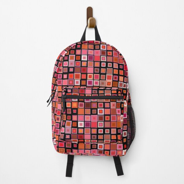 Item preview, Red Geometric Stacked Squares C66 designed and sold by MrRoccoBlue.