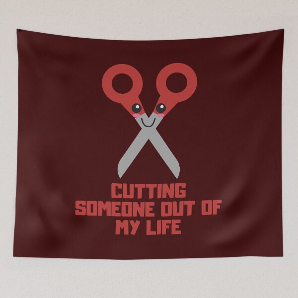 Item preview, cutting someone out of my life Kawaii scissor designed and sold by KawaiiPark.