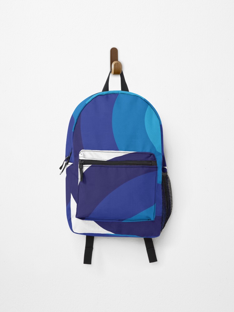 Thumbnail 1 of 3, Backpack, Target Blue Gradient designed and sold by MHich.