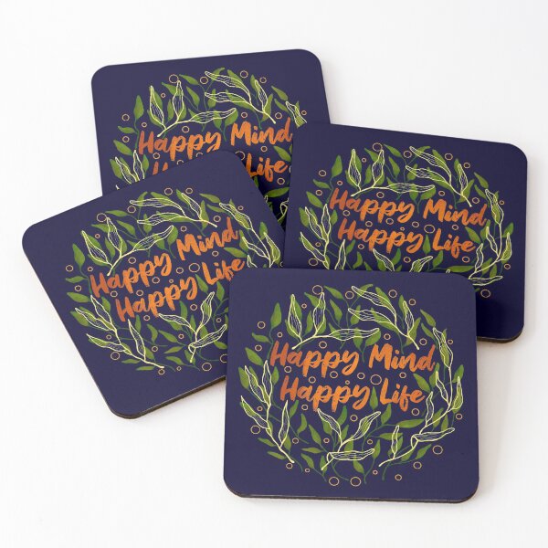 Item preview, Happy Mind Happy Life designed and sold by ethnicdrawing.