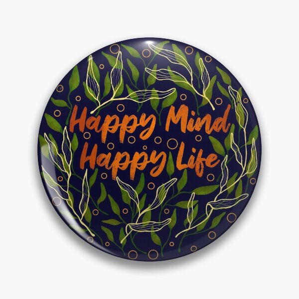 Item preview, Happy Mind Happy Life designed and sold by ethnicdrawing.