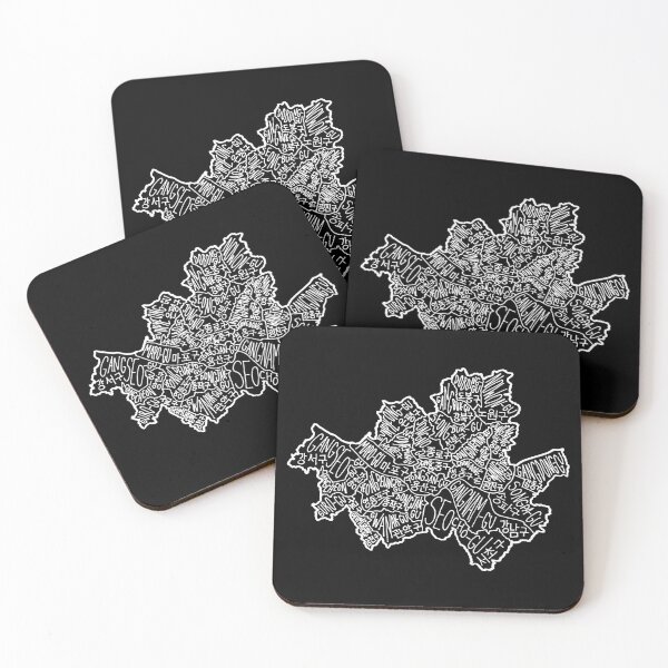 Item preview, Map of Seoul (English/Korean) - Black background designed and sold by Calen  Picard-Carroll.