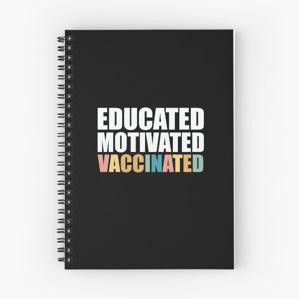 Item preview, Educated Motivated Vaccinated  designed and sold by happy gift art.