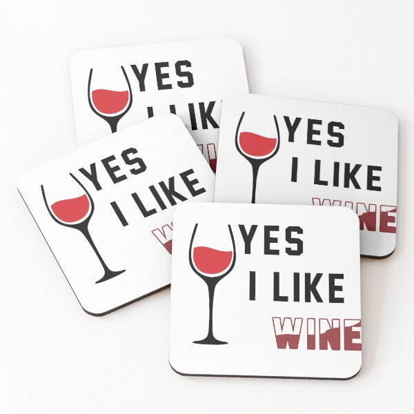 Item preview, YES I LIKE WINE / Ja, ich mag Wein designed and sold by Pro tees.