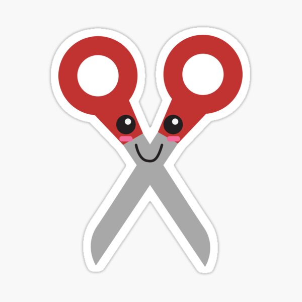 Cute scissors Sticker for Sale by peppermintpopuk