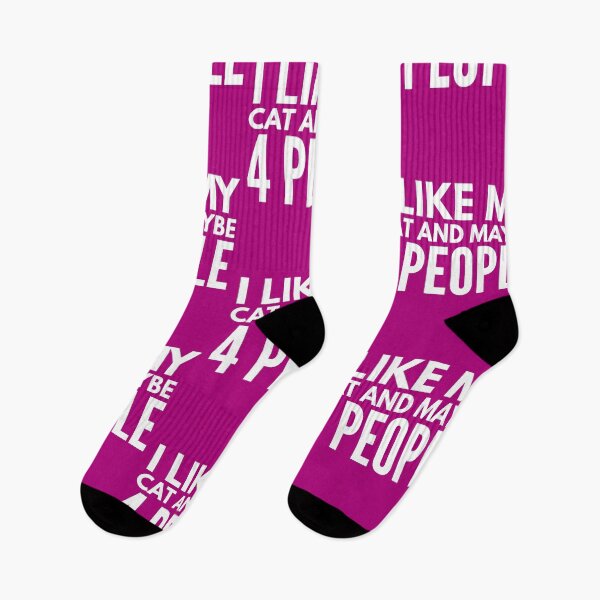 Item preview, I Like My Cat And Maybe 4 People T-Shirt Funny Birthday Gift ideas designed and sold by Aleekr1.