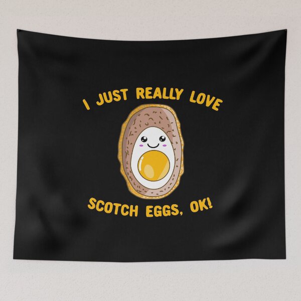 Item preview, I Just Really Love Scotch Eggs, Ok! Kawaii Scotch Egg designed and sold by Kawaiindoodle.