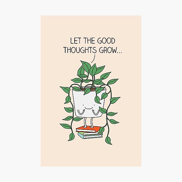 Item preview, Grow good thoughts designed and sold by Milkyprint.
