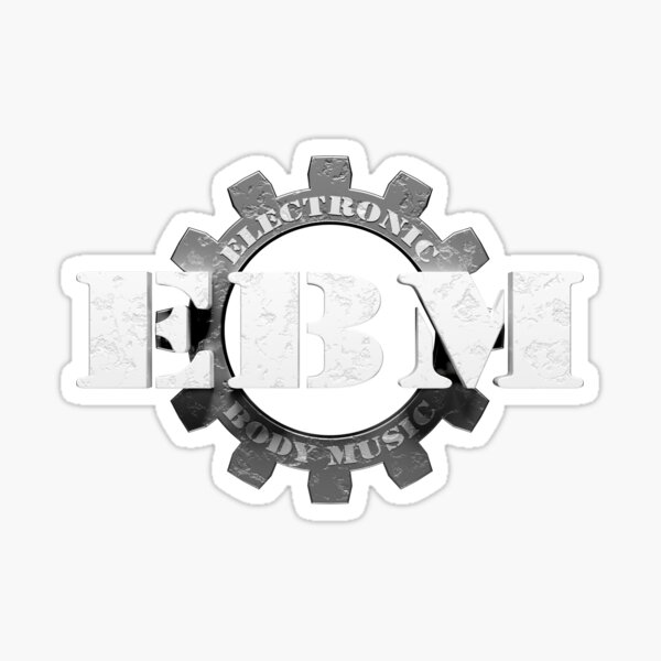 EBM Electronic Body Music Zahnrad Symbol 2 Sticker
