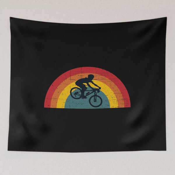 Item preview, Mountain Biker - Vintage Half Circle Sunset designed and sold by HeatherPore.