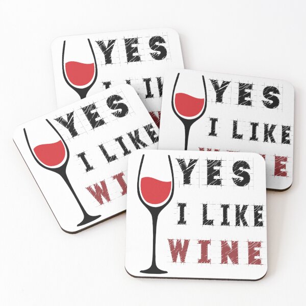 Item preview, YES I LIKE WINE / Ja, ich mag Wein designed and sold by Pro tees.