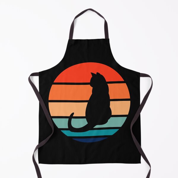 Item preview, Cat Sitting Retro Style - black version designed and sold by UncleApo.