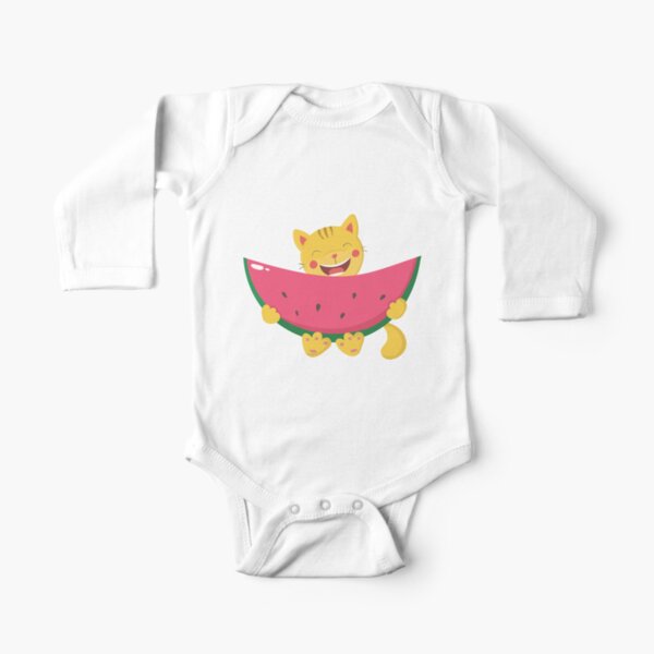 Funny cat Long Sleeve Baby One-Piece
