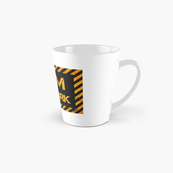 Mom at work - funny caution sign Tall Mug