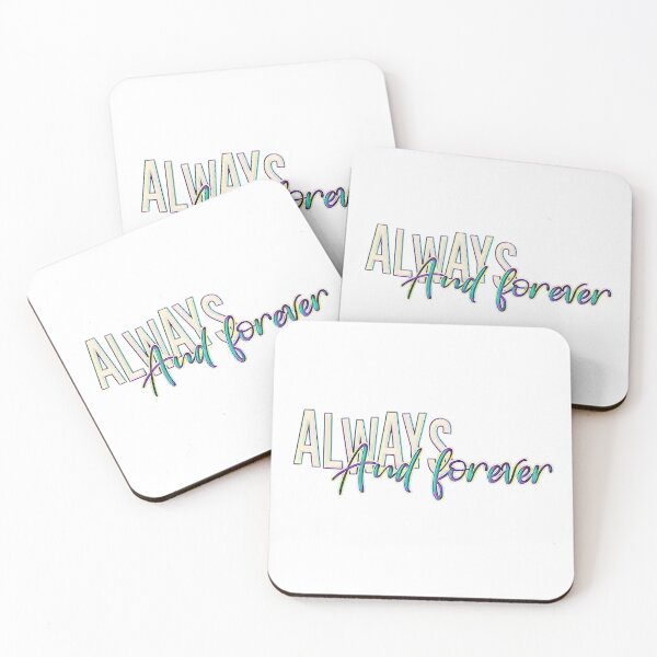 Item preview, always and forever quote designed and sold by Evasdooodles.