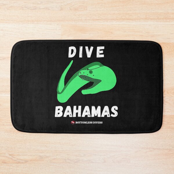 Item preview, Dive Bahamas Green Moray Eel with White Font designed and sold by BottomlessDiver.