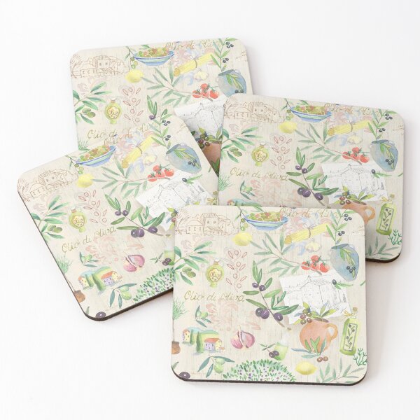 Item preview, Provence style pattern about olive oil designed and sold by sonaadalian.