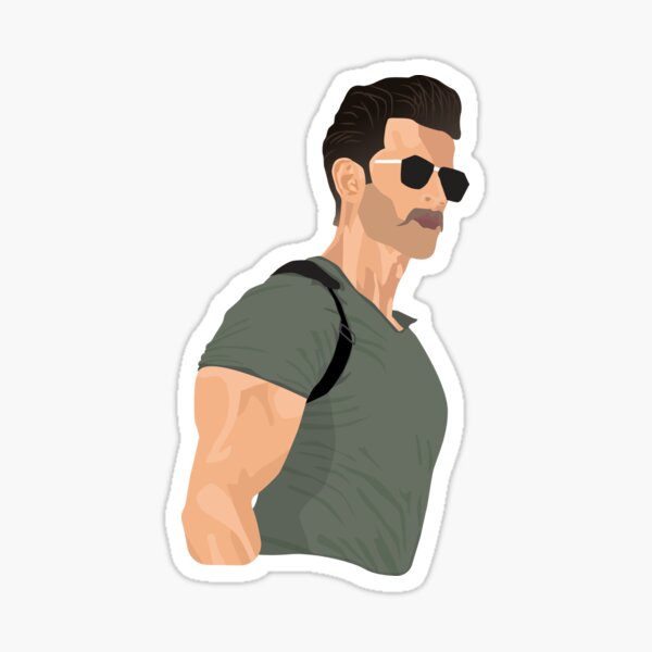 Hrithik Roshan War Sticker